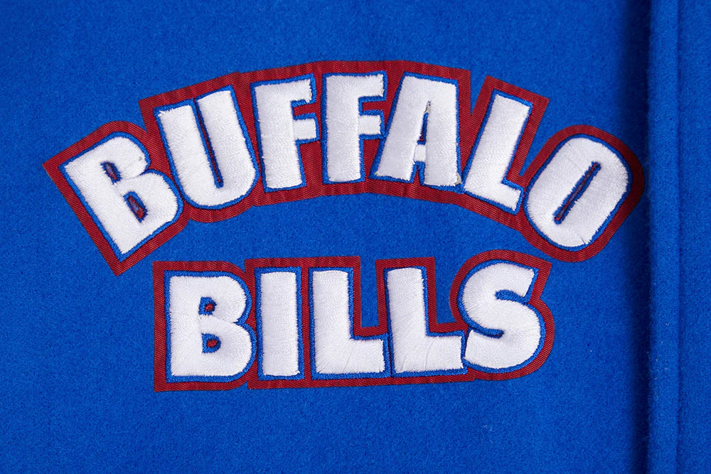 NFL BUFFALO BILLS RETRO CLASSIC MEN'S RIB WOOL VARSITY JACKET