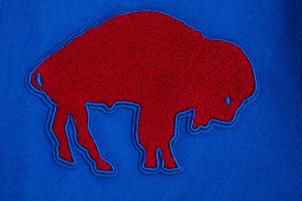 NFL BUFFALO BILLS RETRO CLASSIC MEN'S RIB WOOL VARSITY JACKET