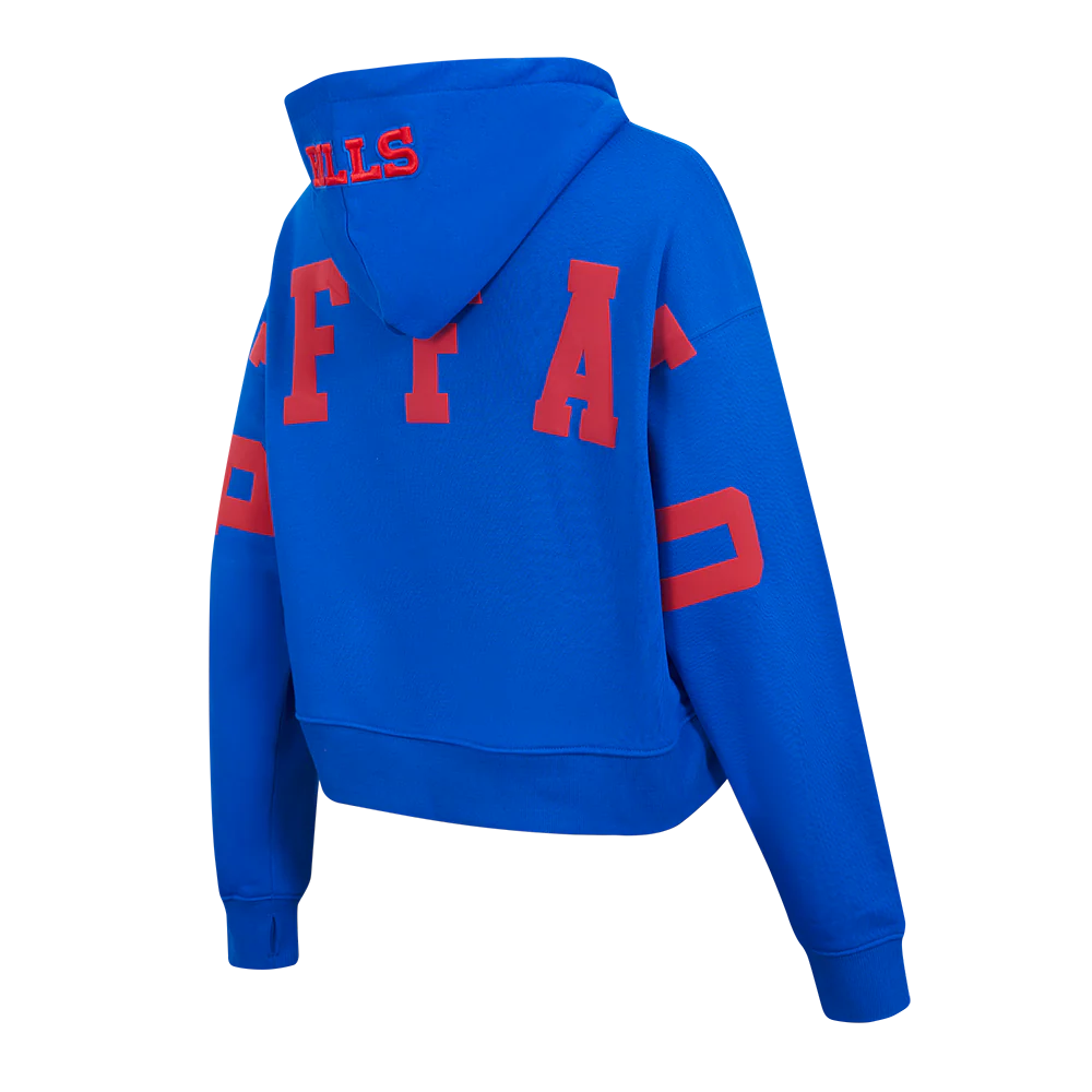 NFL BUFFALO BILLS WINGSPAN WOMEN'S FLC CROPPED PO HOODIE