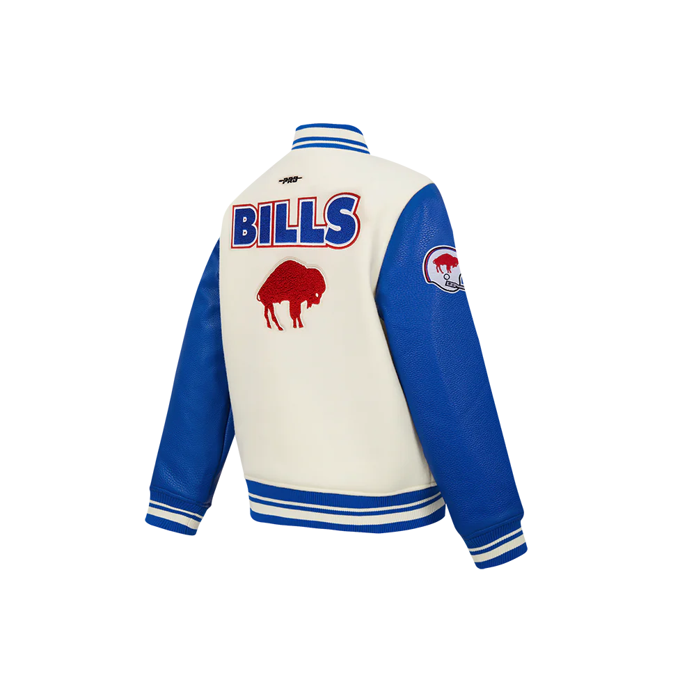 NFL BUFFALO BILLS RETRO CLASSIC LITTLE BOYS RIB WOOL VARSITY JACKET