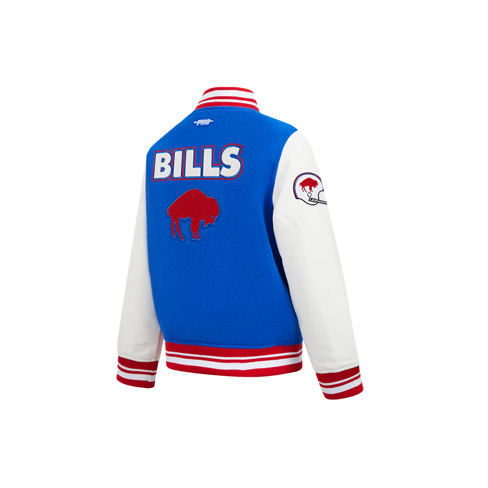 NFL BUFFALO BILLS RETRO CLASSIC LITTLE BOYS RIB WOOL VARSITY JACKET
