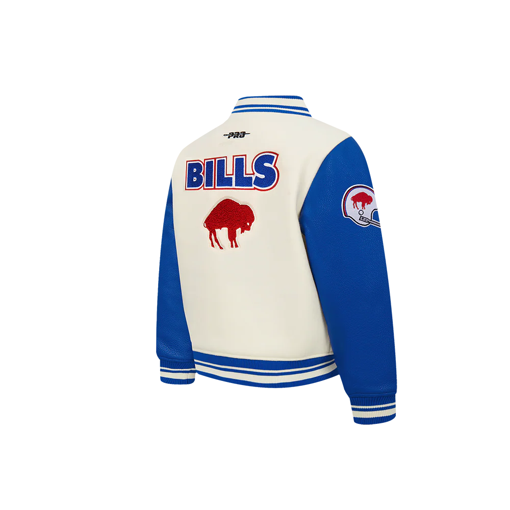 NFL BUFFALO BILLS RETRO CLASSIC TODDLER BOYS RIB WOOL VARSITY JACKET