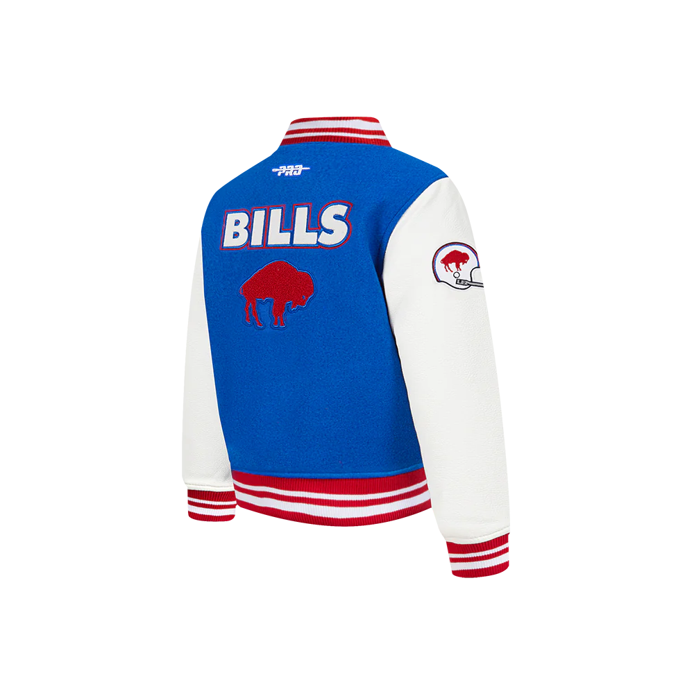 NFL BUFFALO BILLS RETRO CLASSIC TODDLER BOYS RIB WOOL VARSITY JACKET