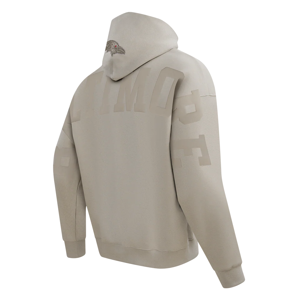 NFL BALTIMORE RAVENS WINGSPAN MEN'S DROP SHOULDER FLC PO HOODIE