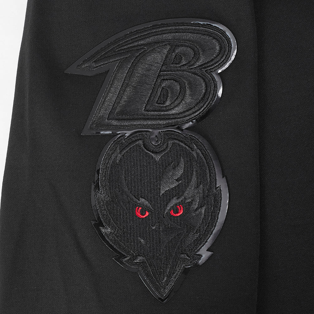 NFL BALTIMORE RAVENS TRIPLE BLACK LOGO HOODIE