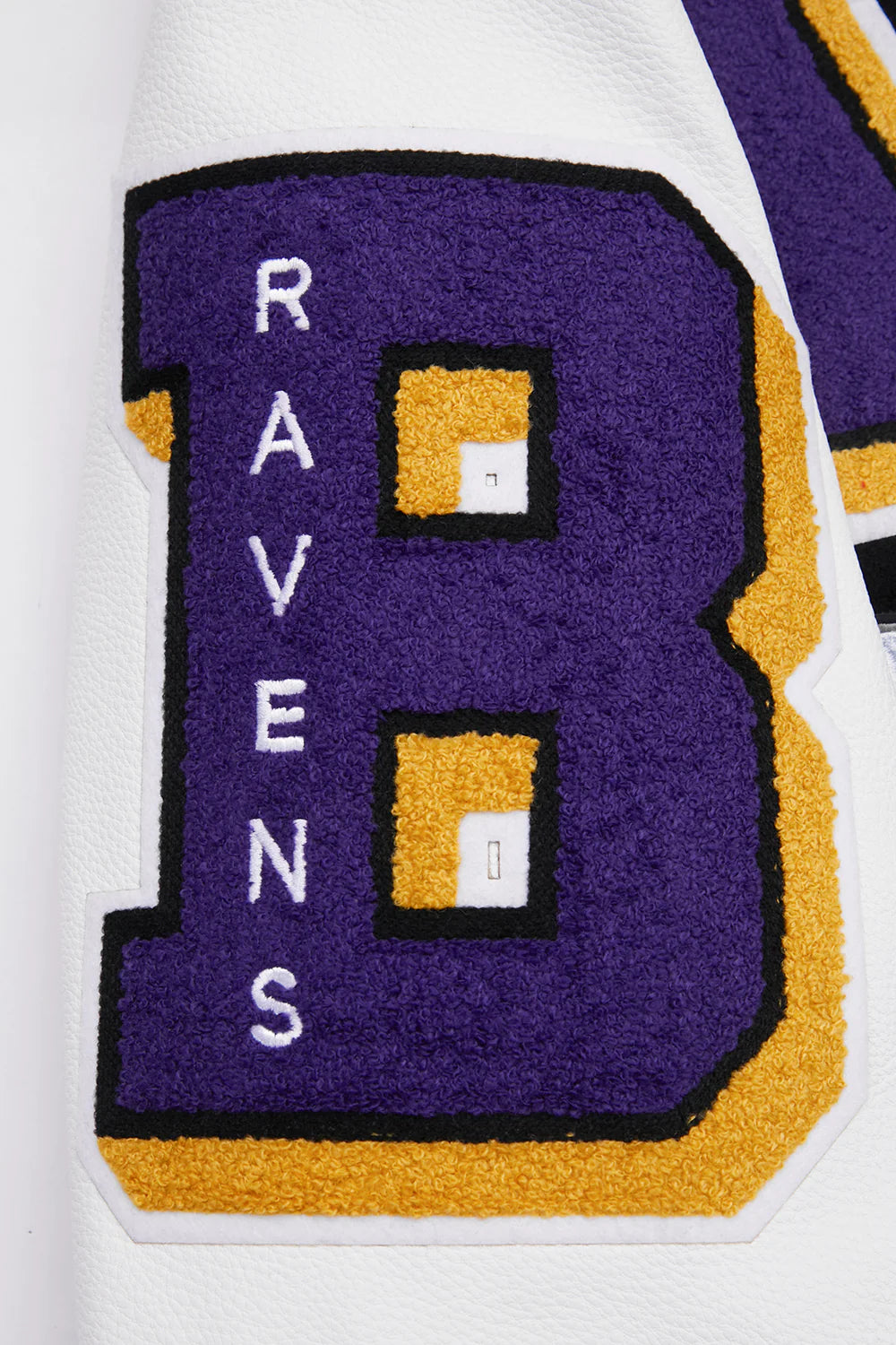 NFL BALTIMORE RAVENS MASHUP MEN'S RIB WOOL VARSITY JACKET