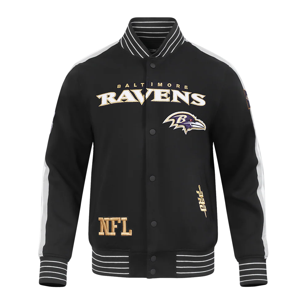 NFL BALTIMORE RAVENS PRO GAME DAY MEN'S DBL KNIT JACKET