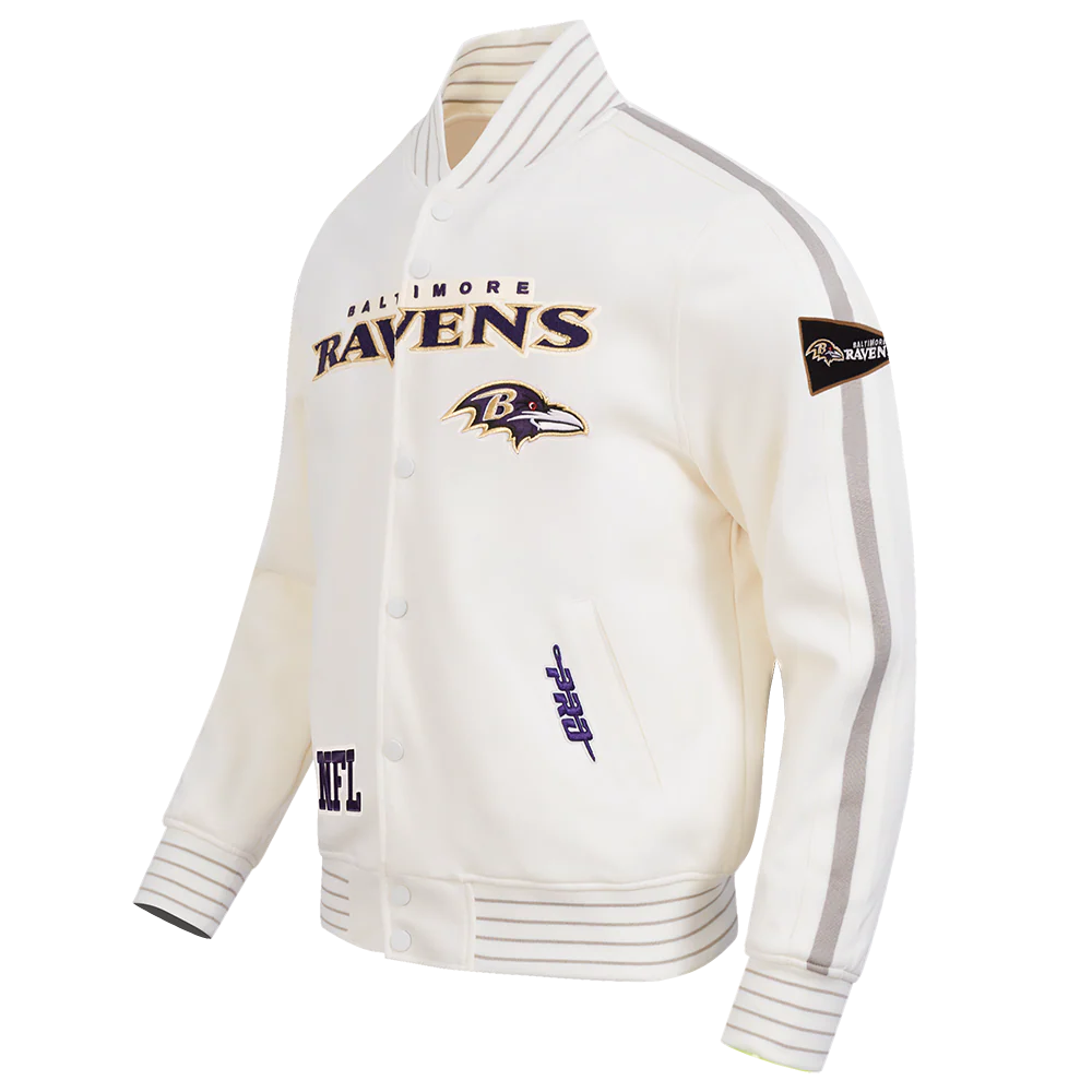 NFL BALTIMORE RAVENS PRO GAME DAY MEN'S DBL KNIT JACKET