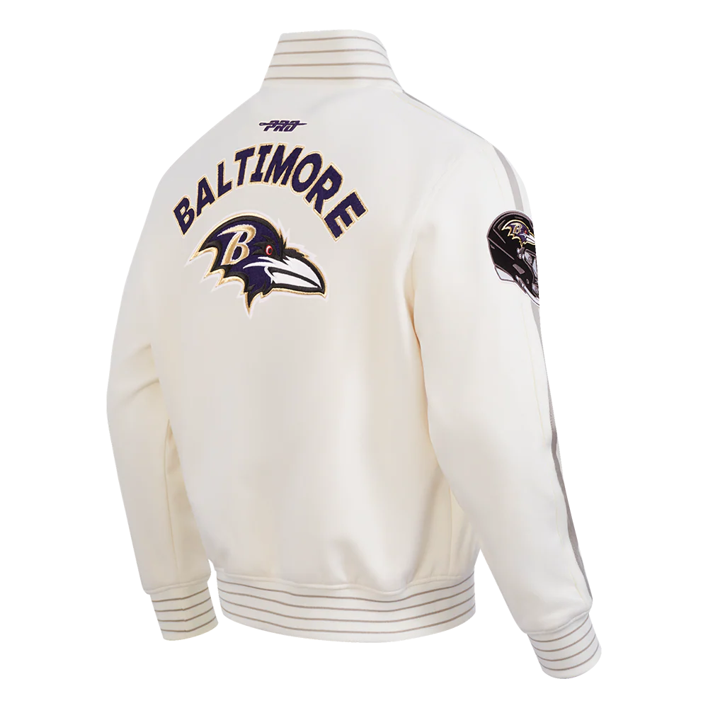 NFL BALTIMORE RAVENS PRO GAME DAY MEN'S DBL KNIT JACKET