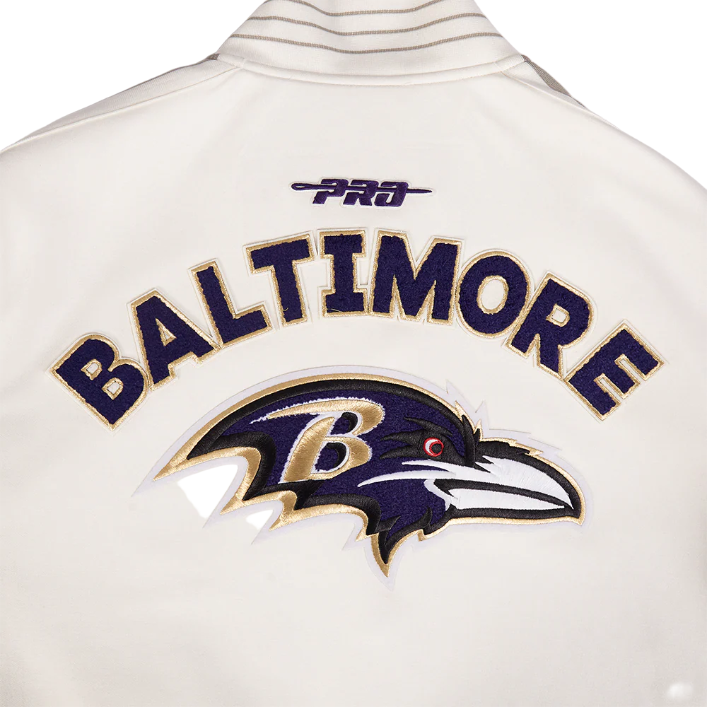 NFL BALTIMORE RAVENS PRO GAME DAY MEN'S DBL KNIT JACKET