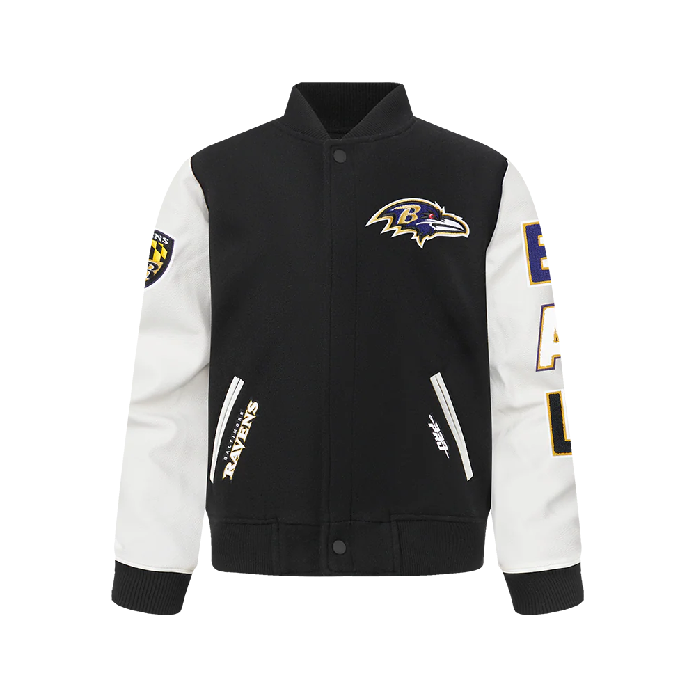 NFL BALTIMORE RAVENS CLASSIC BIG BOYS WOOL VARSITY JACKET