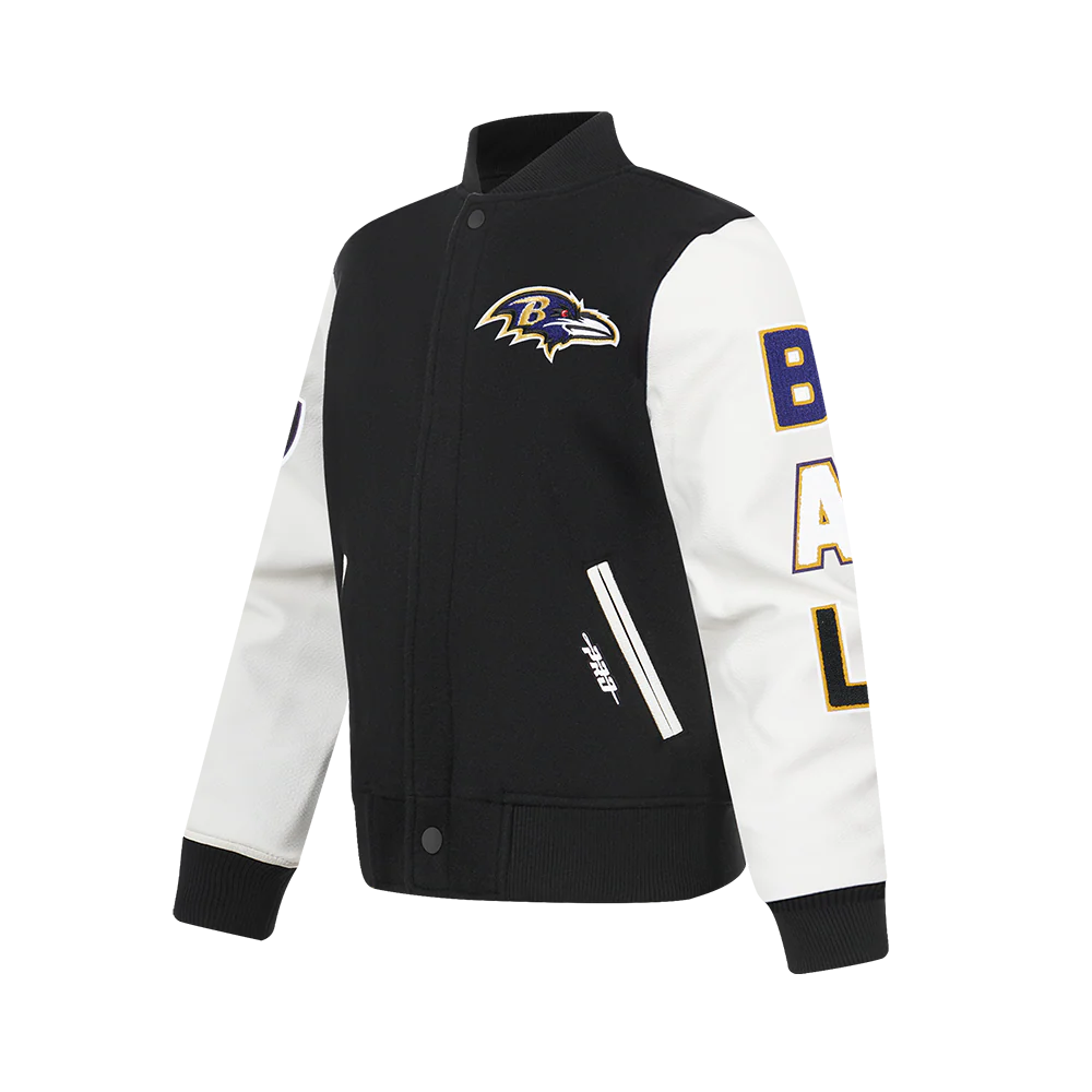 NFL BALTIMORE RAVENS CLASSIC BIG BOYS WOOL VARSITY JACKET
