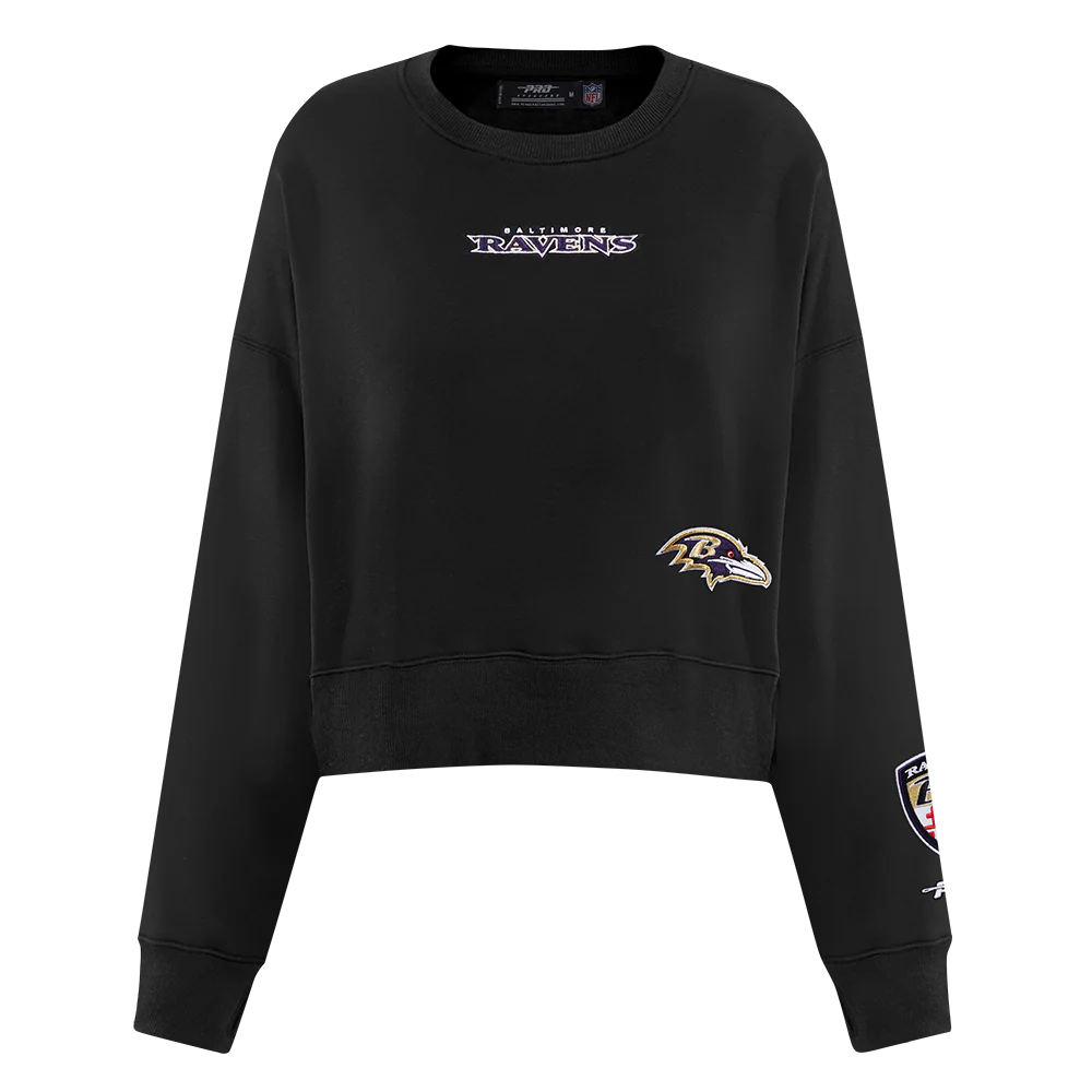 NFL BALTIMORE RAVENS WINGSPAN WOMEN'S FLC CREWNECK