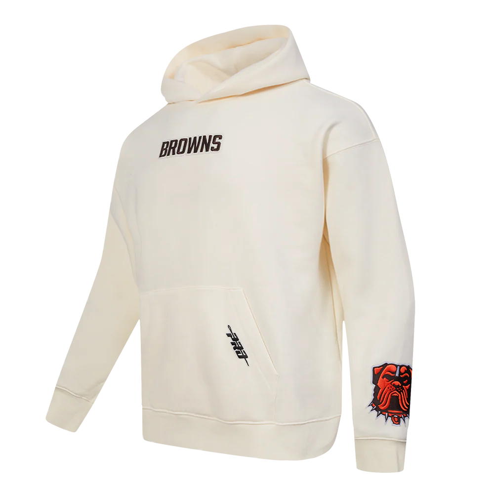NFL CLEVELAND BROWNS WINGSPAN MEN'S DROP SHOULDER FLC PO HOODIE