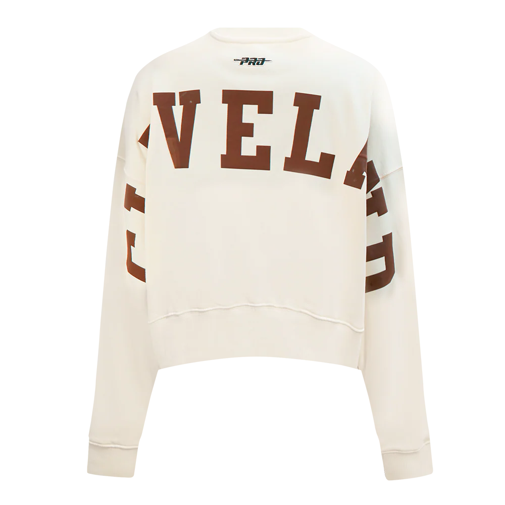 NFL CLEVELAND BROWNS WINGSPAN WOMEN'S FLC CREWNECK