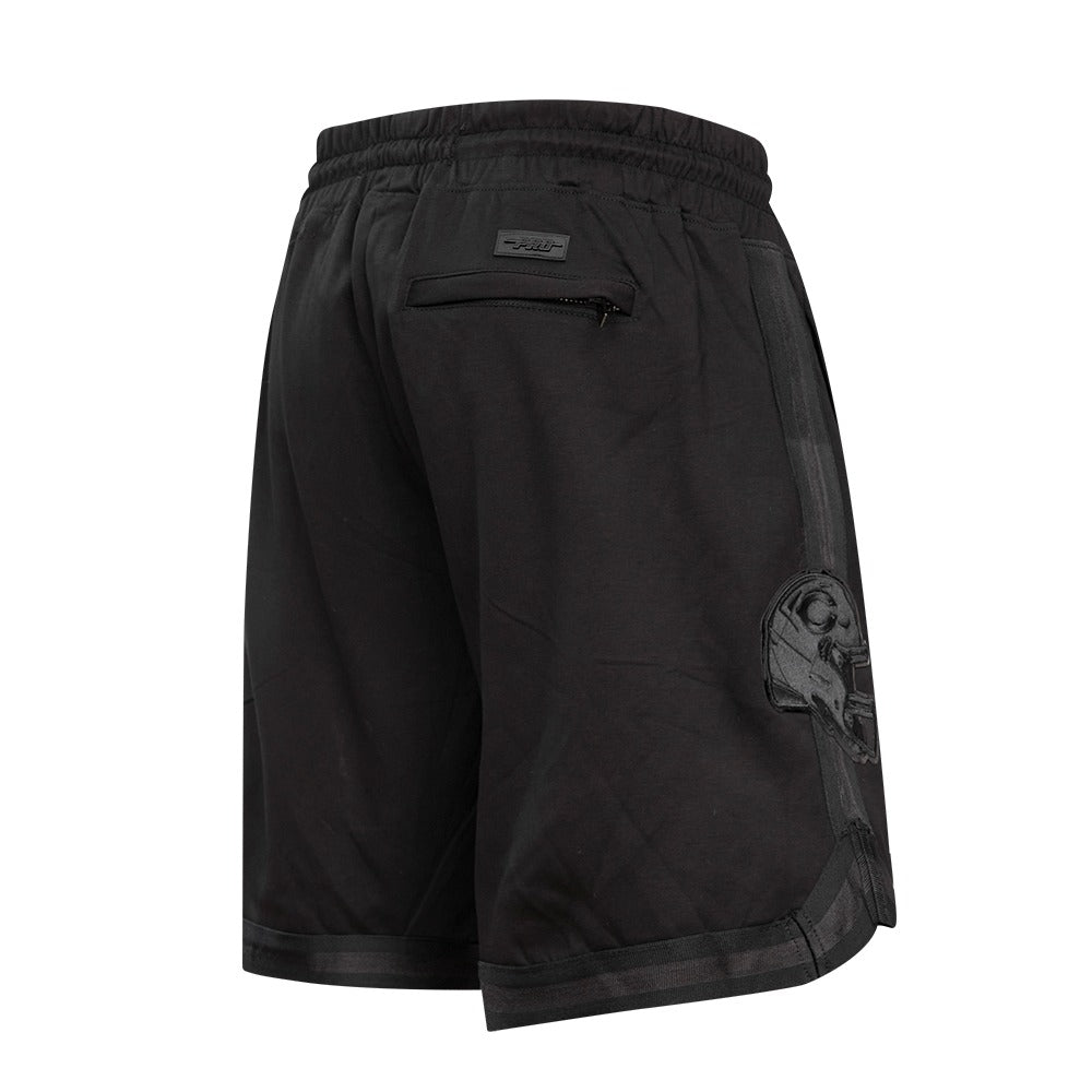 CHICAGO BEARS TRIPLE BLACK ATHLETIC SHORTS