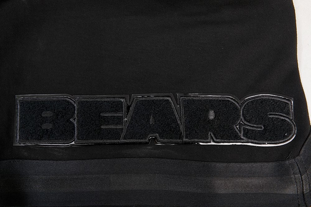 CHICAGO BEARS TRIPLE BLACK ATHLETIC SHORTS