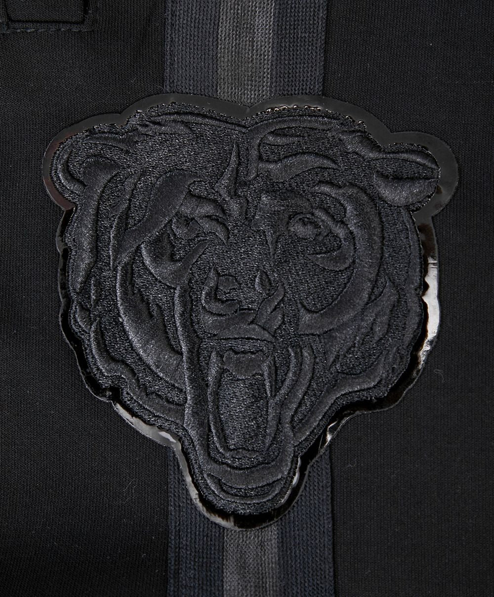 CHICAGO BEARS TRIPLE BLACK ATHLETIC SHORTS