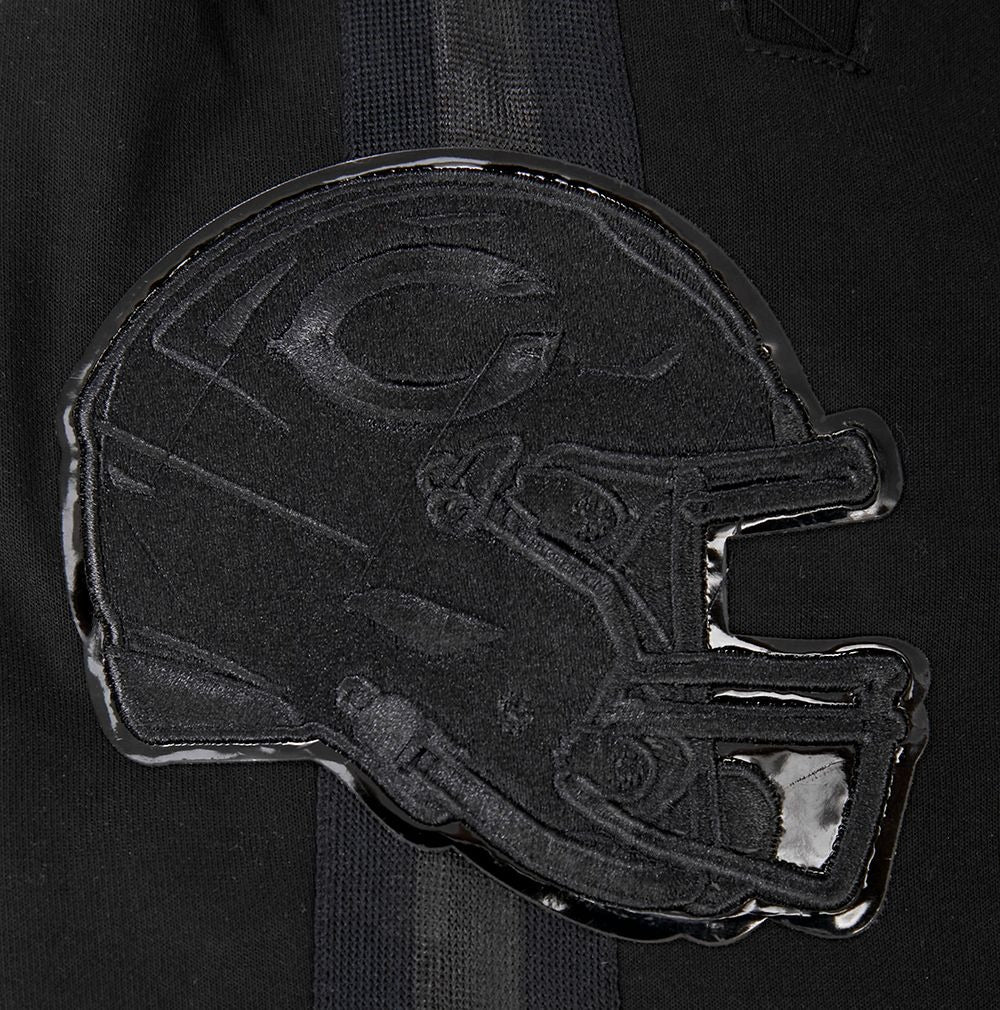 CHICAGO BEARS TRIPLE BLACK ATHLETIC SHORTS