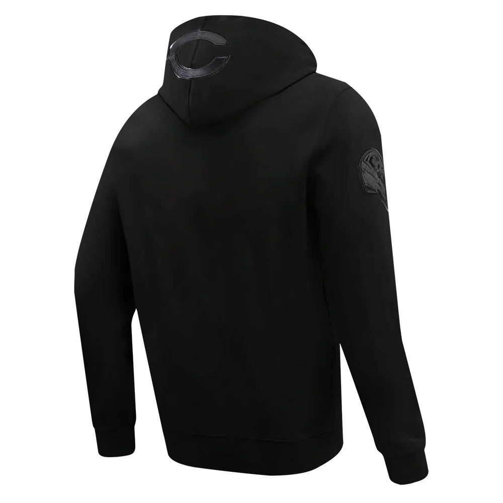 NFL CHICAGO BEARS TRIPLE BLACK MEN'S PULLOVER HOODIE