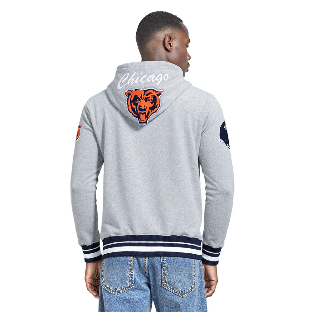 NFL CHICAGO BEARS TEAM BADGE MEN'S RIB FLC PO HOODIE
