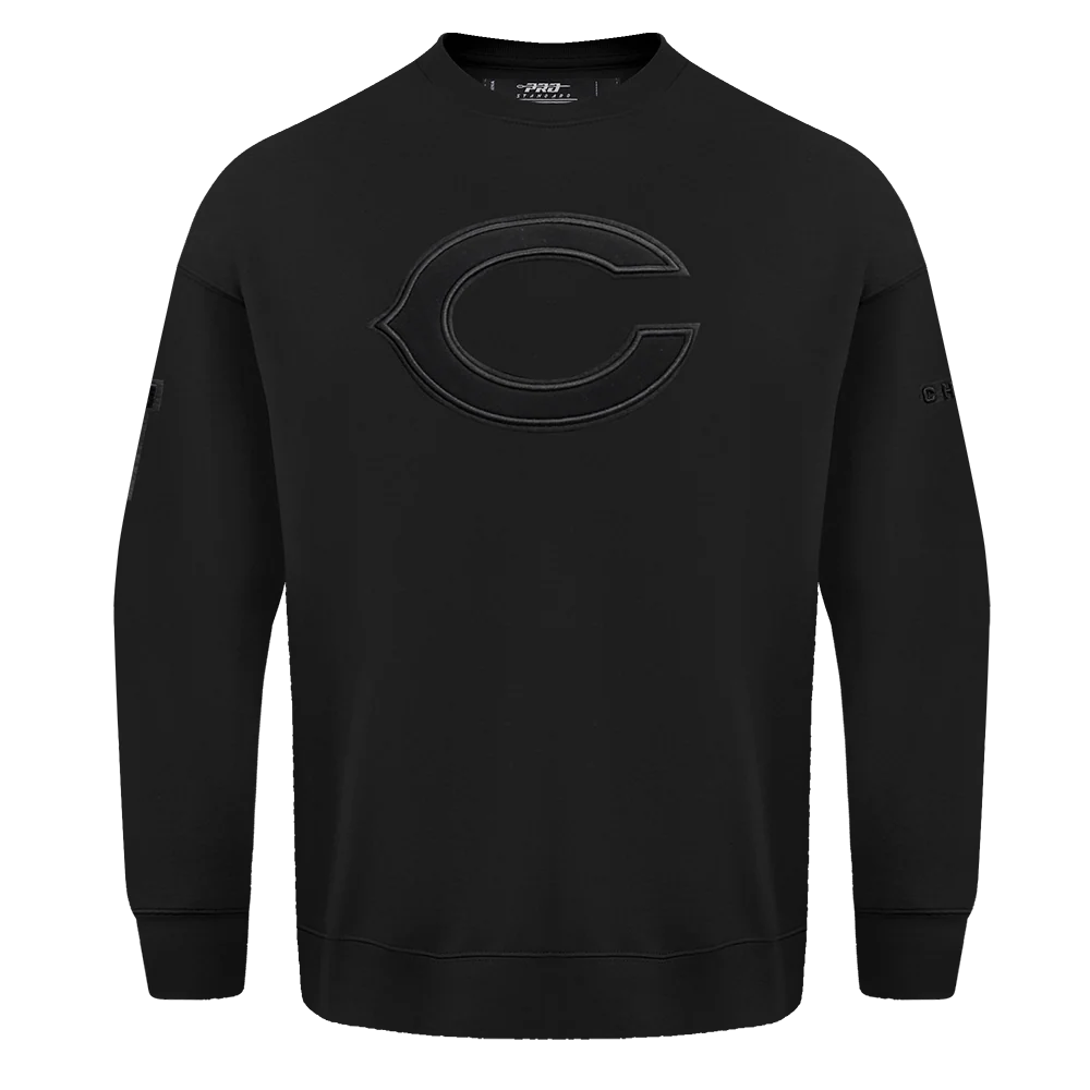 Chicago Bears Neutral Drop Shoulder FLC Crewneck – Official Pro Standard NFL Apparel