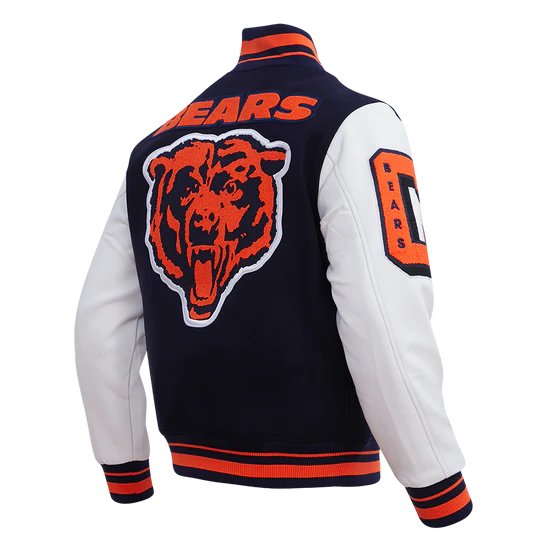 CHICAGO BEARS MEN'S VARSITY JACKET MASH UP