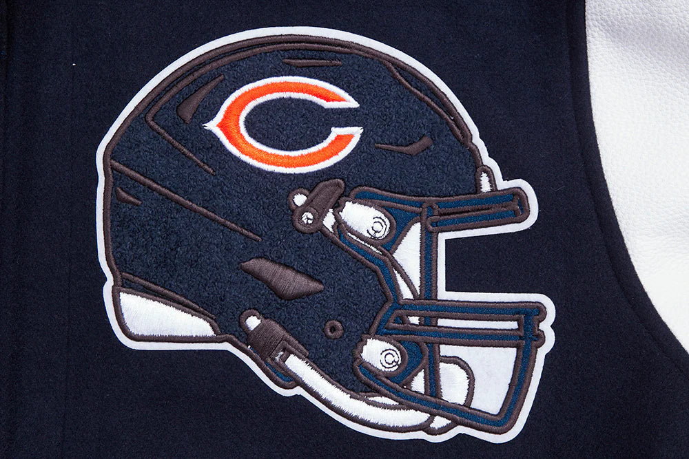 NFL CHICAGO BEARS MASHUP MEN'S RIB WOOL VARSITY JACKET