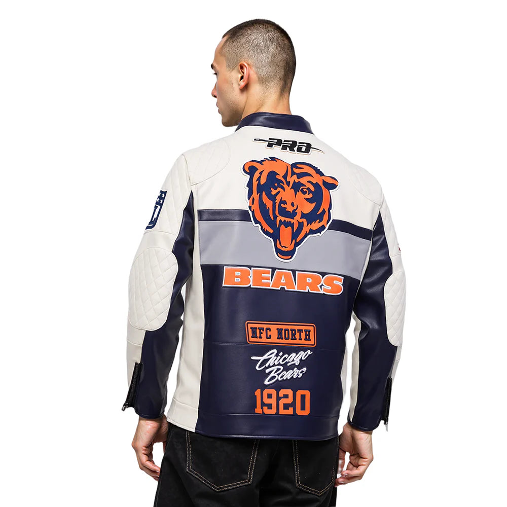 Chicago Bears M Moto Jacket – Official Pro Standard NFL Apparel