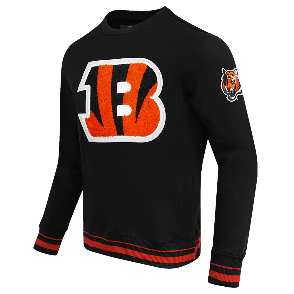 NFL CINCINNATI BENGALS MASHUP MEN'S RIB CREWNECK