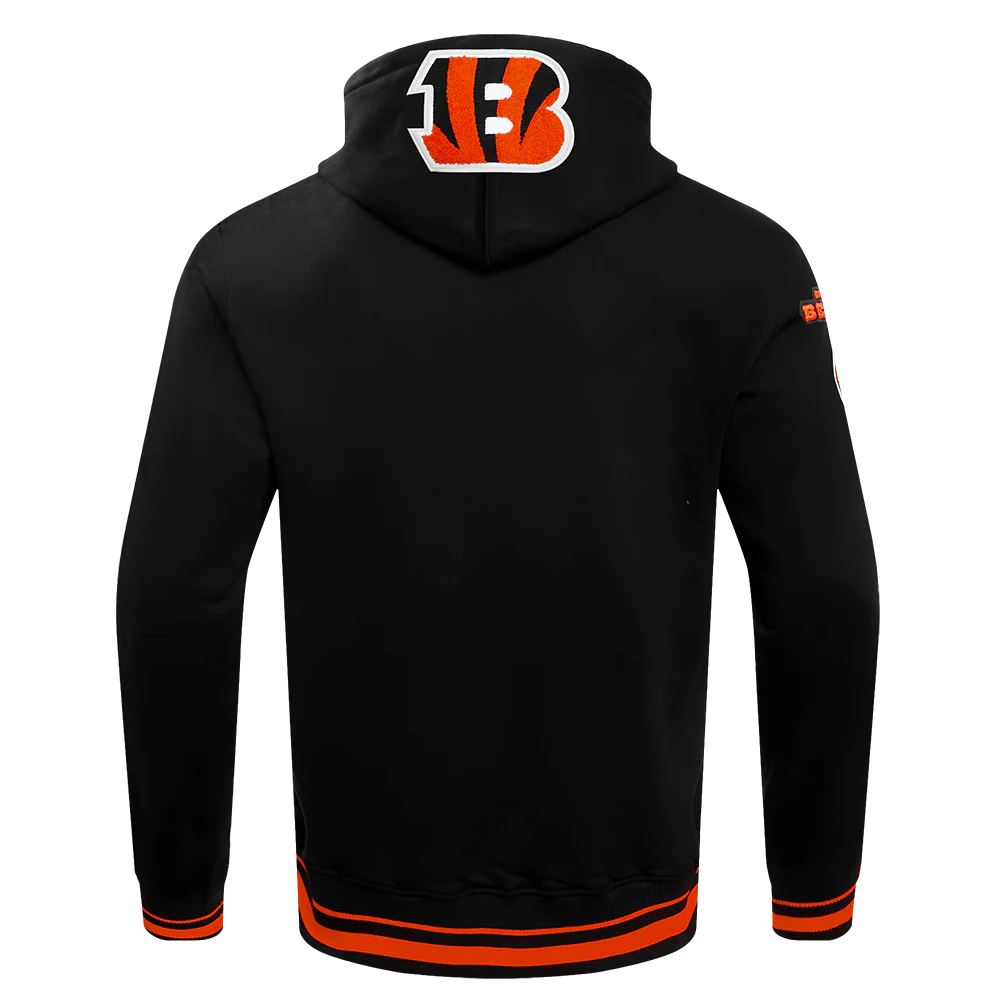 NFL CINCINNATI BENGALS MASHUP MEN'S RIB PULLOVER HOODIE