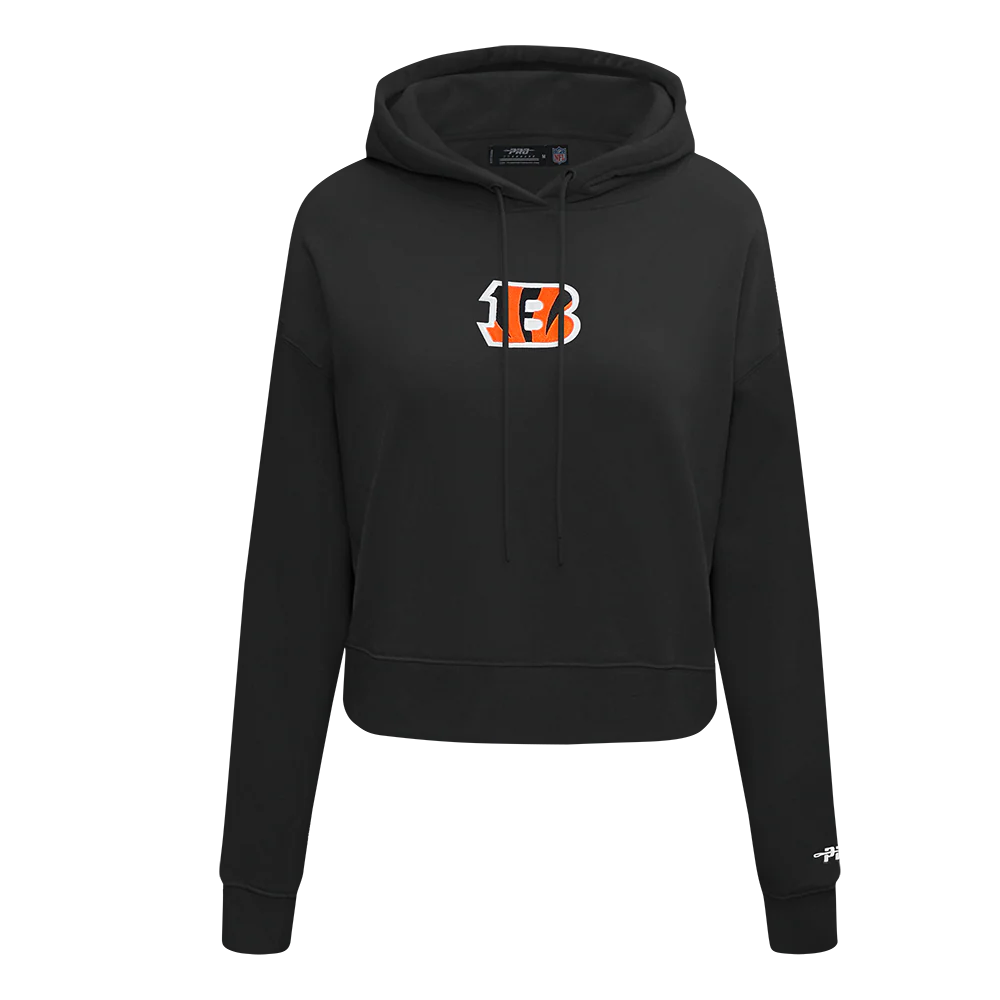 NFL CINCINNATI BENGALS WINGSPAN WOMEN'S FLC CROPPED PO HOODIE