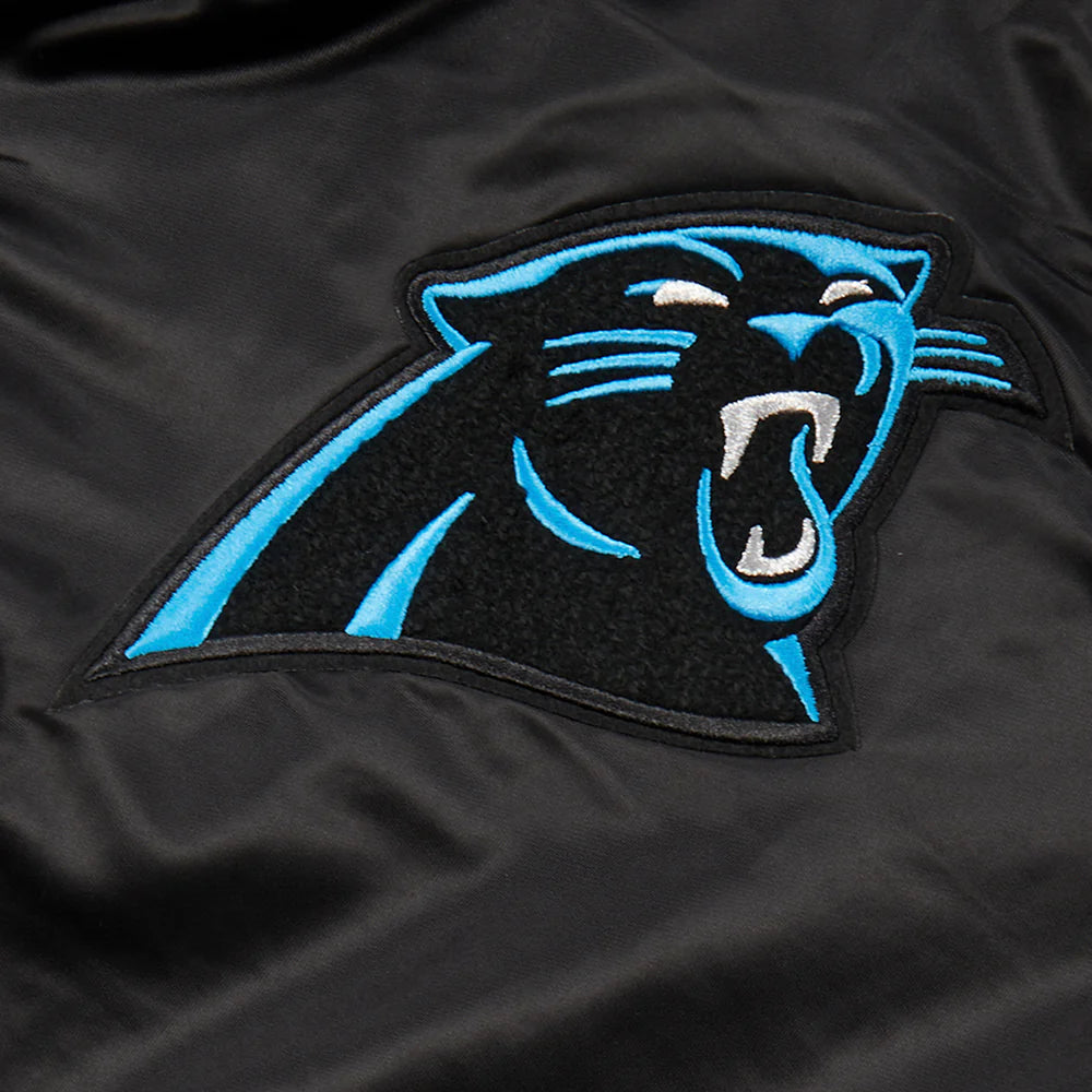 NFL CAROLINA PANTHERS MASHUP MEN'S RIB SATIN JACKET