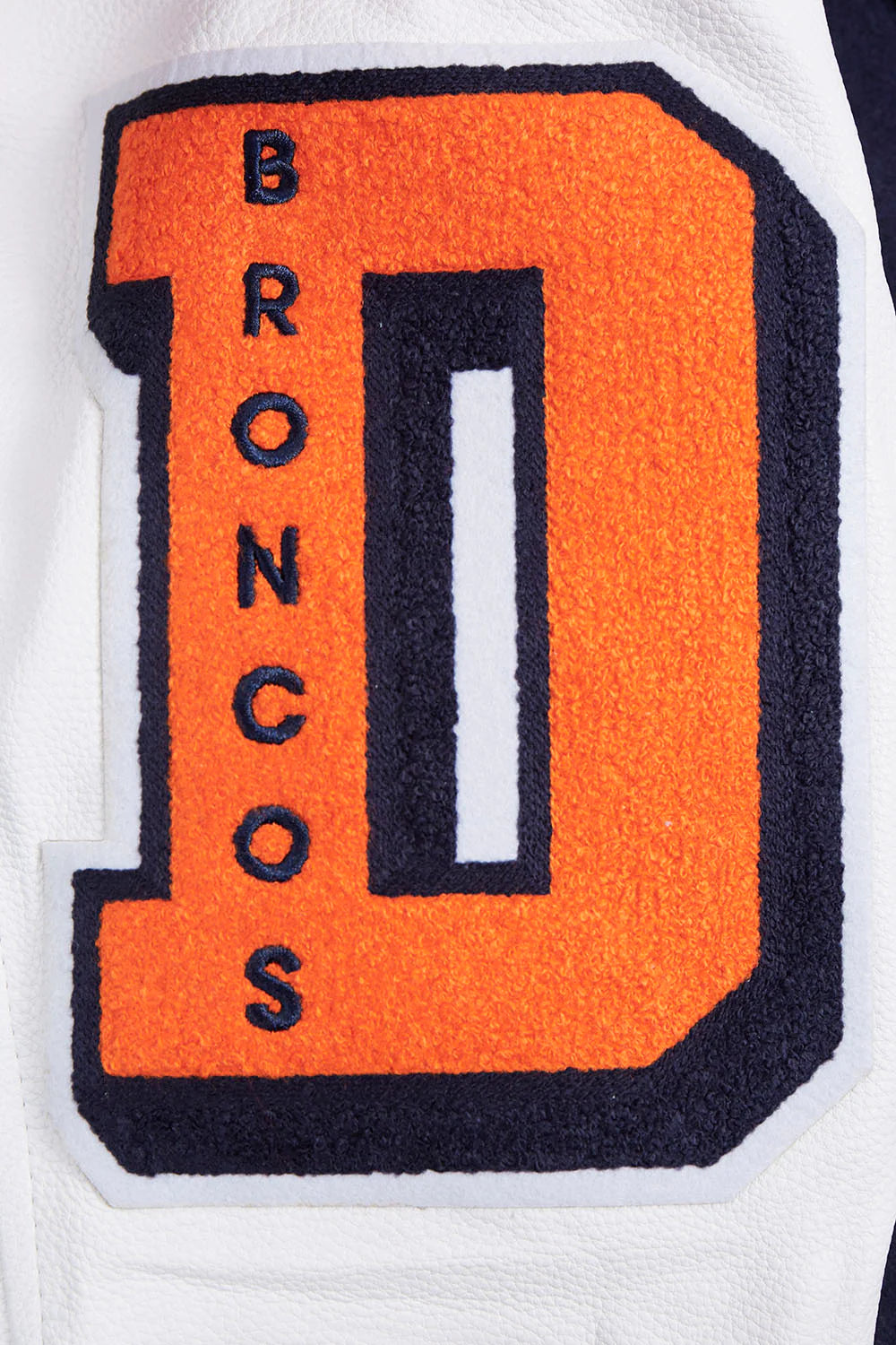 NFL DENVER BRONCOS MASHUP MEN'S RIB WOOL VARSITY JACKET