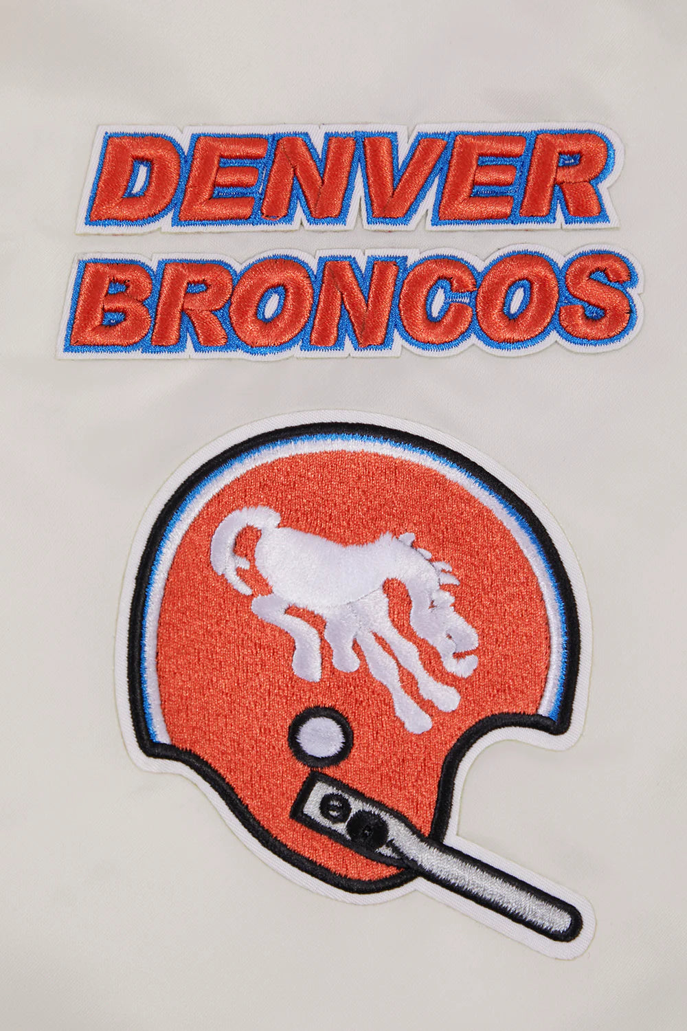 NFL DENVER BRONCOS RETRO CLASSIC MEN'S RIB SATIN JACKET