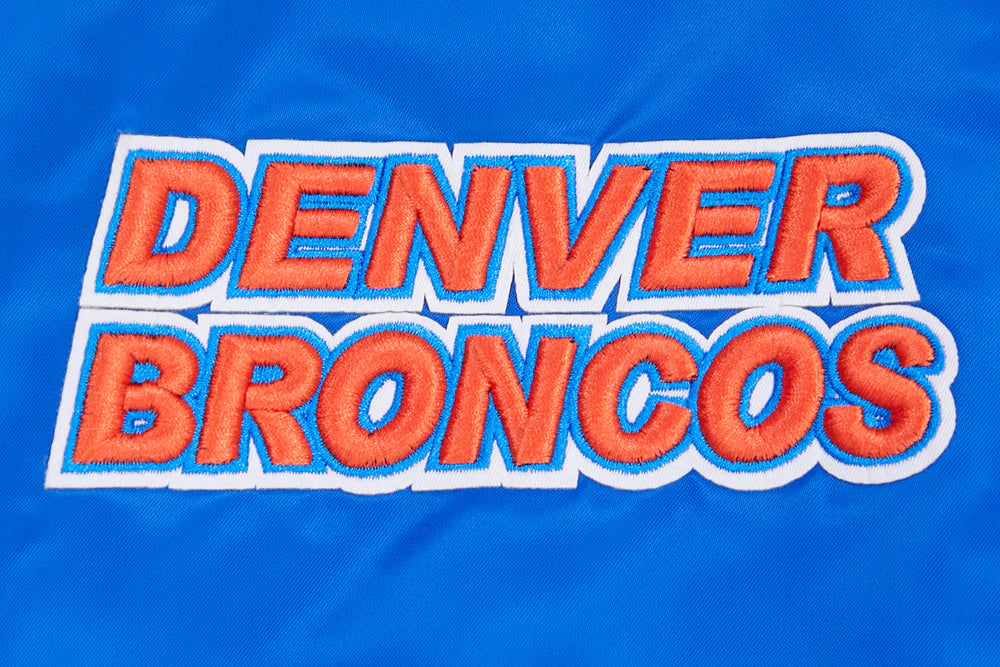 NFL DENVER BRONCOS RETRO CLASSIC MEN'S RIB SATIN JACKET