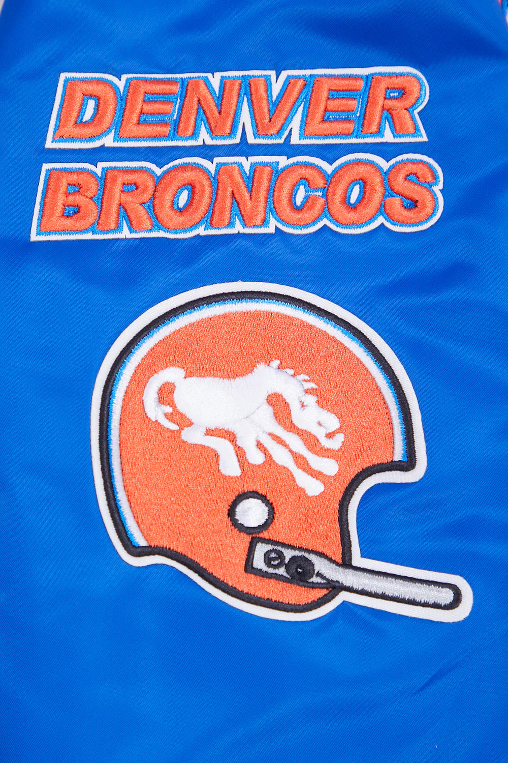 NFL DENVER BRONCOS RETRO CLASSIC MEN'S RIB SATIN JACKET