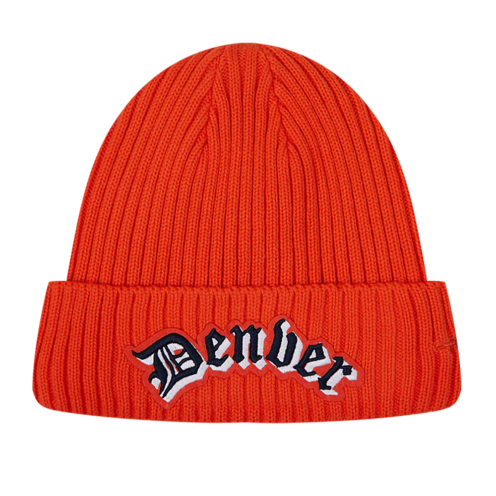 NFL DENVER BRONCOS OLD ENGLISH UNISEX BEANIE
