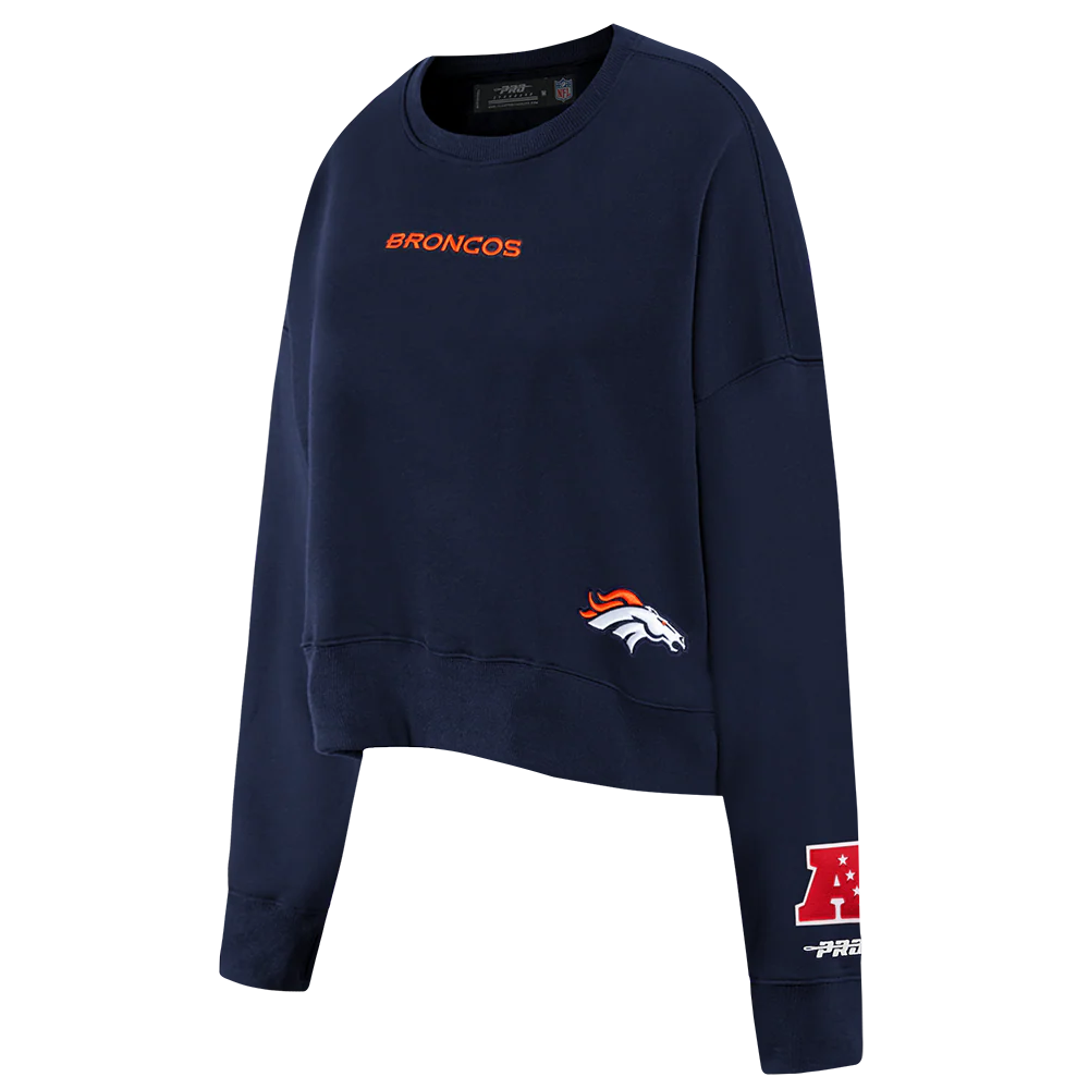 NFL DENVER BRONCOS WINGSPAN WOMEN'S FLC CREWNECK