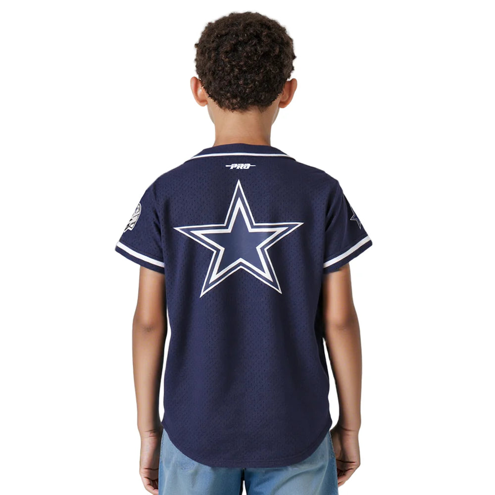NFL DALLAS COWBOYS CLASSIC BIG BOYS MESH BUTTON DOWN SHIRT