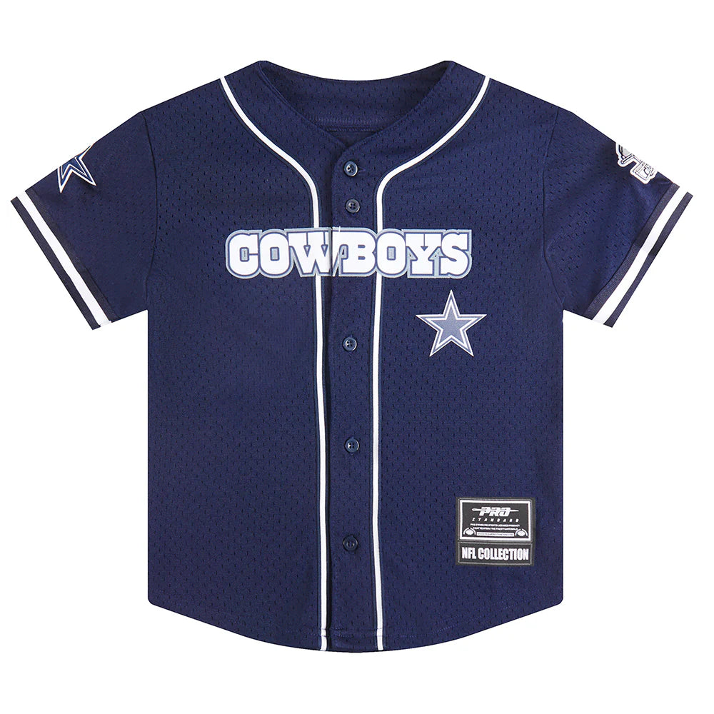 NFL DALLAS COWBOYS CLASSIC LITTLE BOYS MESH BUTTON DOWN SHIRT