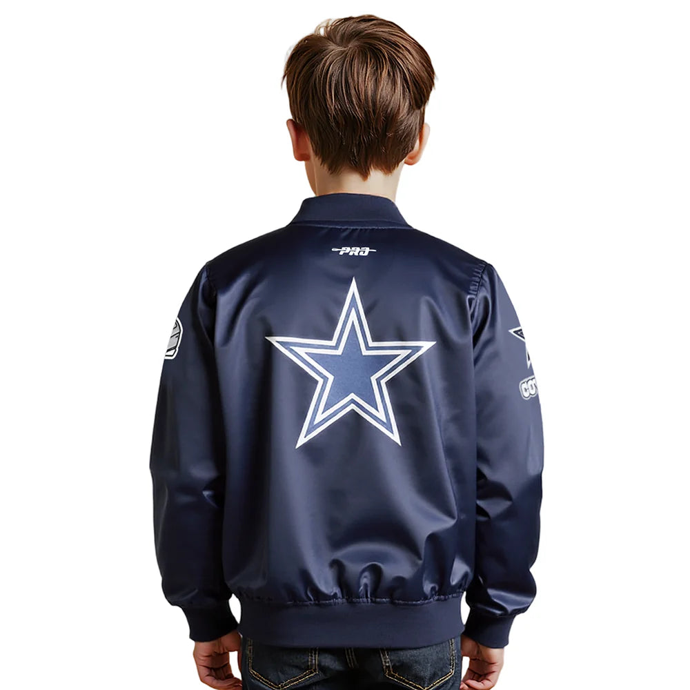 NFL DALLAS COWBOYS CLASSIC LITTLE BOYS SATIN JACKET