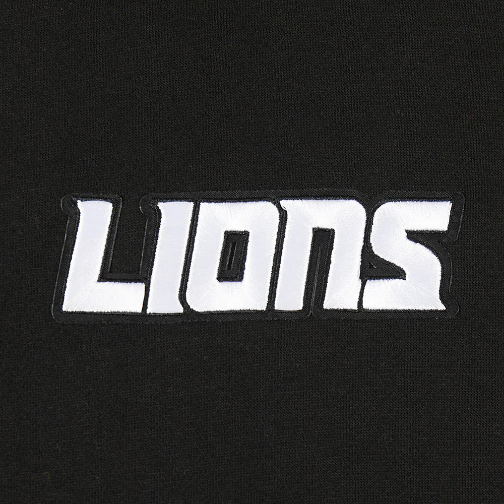 NFL DETROIT LIONS WINGSPAN MEN'S DROP SHOULDER FLEECE PULLOVER HOODIE