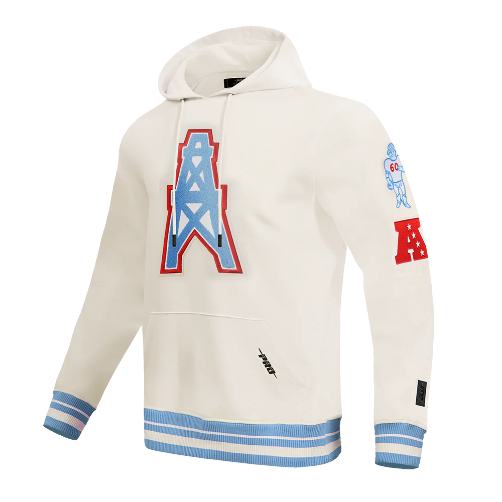 NFL HOUSTON OILERS RETRO CLASSIC MEN'S PULLOVER HOODIE