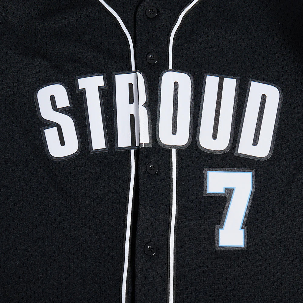 NFL HOUSTON TEXANS CJ STOUD #7 CLASSIC MEN'S MESH BUTTON DOWN SHIRT