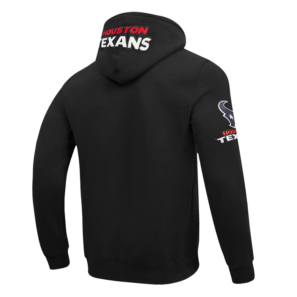 NFL HOUSTON TEXANS CLASSIC CHENILLE MEN'S DOUBLE KNIT PULLOVER HOODIE