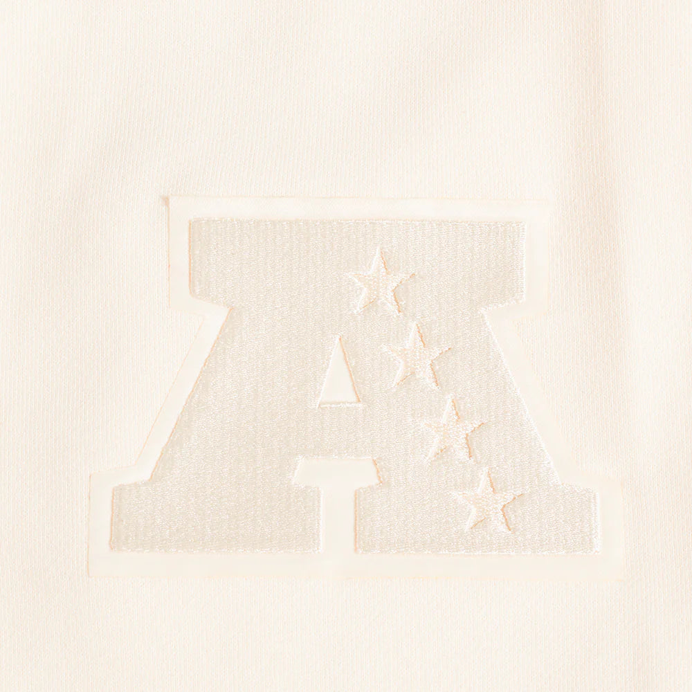 NFL HOUSTON TEXANS NEUTRAL MEN'S DROP SHOULDER FLEECE CREWNECK