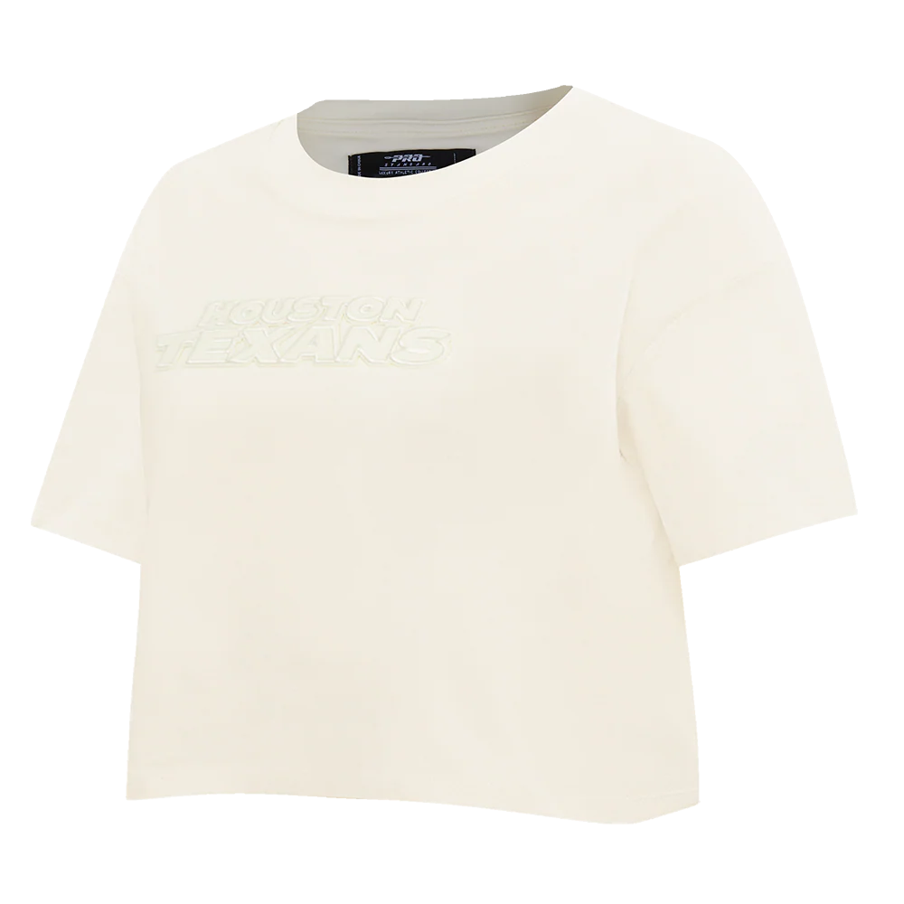 NFL HOUSTON TEXANS NEUTRAL WOMEN'S BOXY TEE