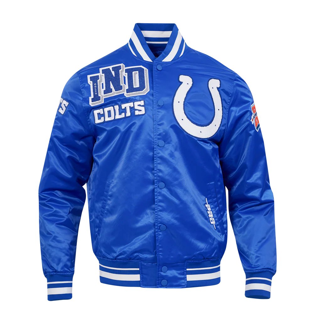 NFL INDIANAPOLIS COLTS MASHUP MEN'S RIB SATIN JACKET