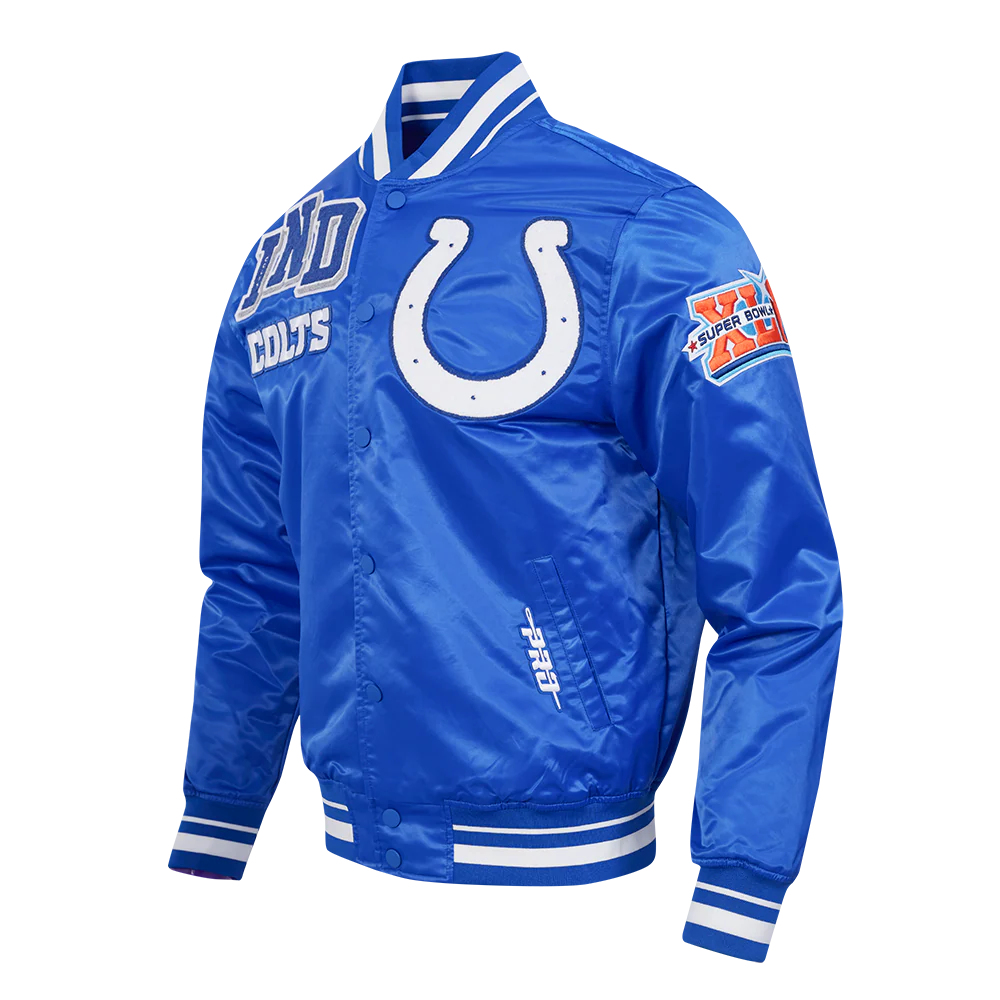 NFL INDIANAPOLIS COLTS MASHUP MEN'S RIB SATIN JACKET